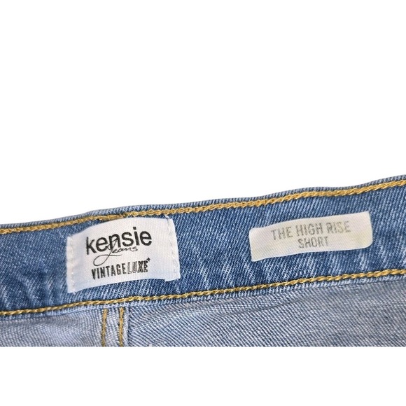 Kensie Jeans Womens The High Rise Short Size 8 Denim Cut Off Stretch VintageLuxe - Picture 4 of 8